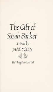Cover of: The gift of Sarah Barker : a novel