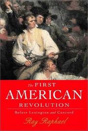 Cover of: The first American revolution: before Lexington and Concord