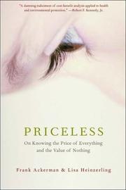 Priceless by Frank Ackerman, Lisa Heinzerling