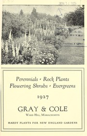 Cover of: Perennials, rock plants, flowering shrubs, evergreens | Gray & Cole (Firm)