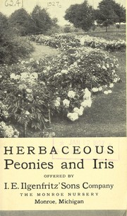 Cover of: Herbaceous peonies and iris [catalog] | I.E. Ilgenfritz