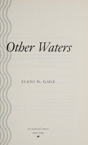 Cover of: Other waters by Eleni N. Gage
