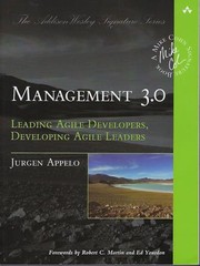 Cover of:  Management 3.0 : leading agile developers, developing agile leaders  by 