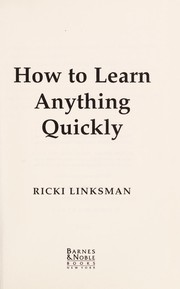 Cover of: How to Learn Anything Quickly by 