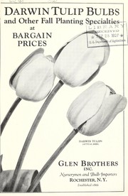 Cover of: Darwin tulip bulbs and other fall planting specialties at bargain prices | Glen Brothers