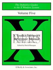 Cover of: X Toolkit Intrinsics Reference Manual by David Flanagan, Adrian Nye