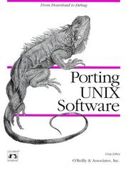 Cover of: Porting UNIX Software by Greg Lehey