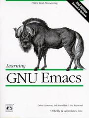 Cover of: Learning GNU Emacs, 2nd Edition by Debra Cameron, Bill Rosenblatt, Eric S. Raymond