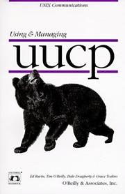 Cover of: Using & managing UUCP by Ed Ravin