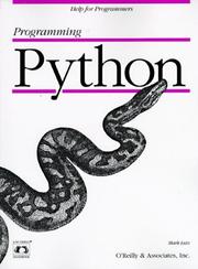 Cover of: Programming Python by Mark Lutz