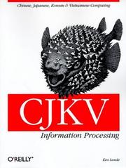 Cover of: CJKV Information Processing by Ken Lunde