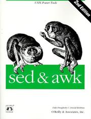 Cover of: sed & awk by Dale Dougherty, Arnold Robbins