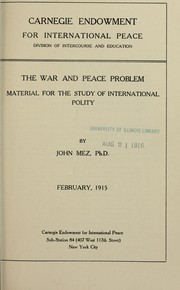 Cover of: Pamphlet series | Carnegie Endowment for International Peace (Division of Internaional Law)