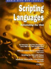 Cover of: Scripting Languages: Automating the Web (World Wide Web Journal)