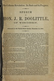 Cover of: The Calhoun revolution | J. R. Doolittle