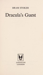 Cover of: Dracula's Guest