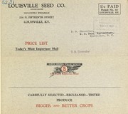 Cover of: Price list | Louisville Seed Company