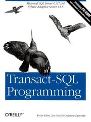 Cover of: Transact-SQL programming