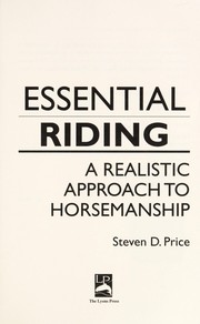 Cover of: Essential riding : a realistic approach to horsemanship by 