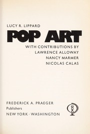 Cover of: Pop art | Lucy R. Lippard