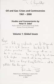 Cover of: Oil and gas: crises and controversies 1961-2000