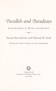 Cover of: Parallels and paradoxes : explorations in music and society