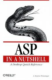 ASP in a Nutshell by A. Keyton Weissinger, Keyton Weissinger