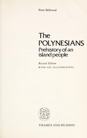 Cover of: The Polynesians : prehistory of an island people by 