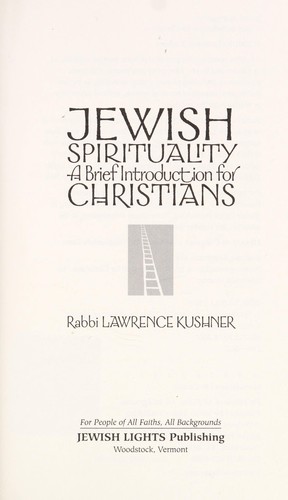 Jewish spirituality : a brief introduction for Christians by 