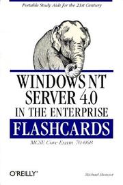 Cover of: Windows NT Server 4.0 in the Enterprise Flashcards