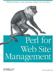 Cover of: Perl for Web Site Management