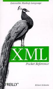 Cover of: XML pocket reference by Robert Eckstein