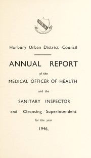 Cover of: [Report 1946] | Horbury (West Riding of Yorkshire). Urban District Council