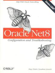 Cover of: Oracle Net8 Configuration and Troubleshooting by Hugo Toledo, Jonathan Gennick