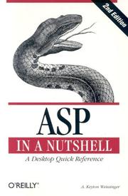 Cover of: ASP in a Nutshell by Keyton Weissinger