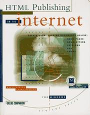 Cover of: HTML publishing on the Internet for Windows by Brent D. Heslop