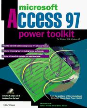 Cover of: Microsoft Access 97 power toolkit for Windows 95 & Windows NT