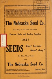 Cover of: Flowers, bulbs and poultry supplies: 1927