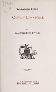 Captain Bonneville by Washington Irving