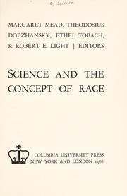 Cover of: Science and the concept of race. | American Association for the Advancement of Science.