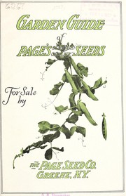 Cover of: Garden guide of Page
