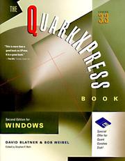 Cover of: The QuarkXPress Book for Windows by David Blatner, Bob Weibel