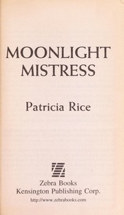 Cover of: Moonlight Mistress by Patricia Rice