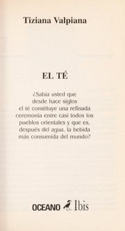 Cover of: El te by Tiziana Valpiana