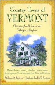 Cover of: Country Towns of Vermont