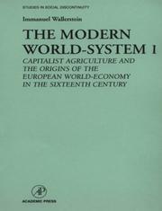 Cover of: The Modern World-System I by Immanuel Maurice Wallerstein