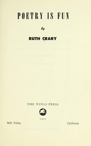 Cover of: Poetry is fun. | Ruth Crary