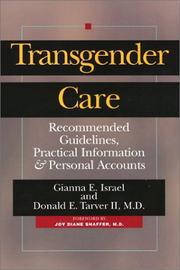 Cover of: Transgender care by Gianna E. Israel