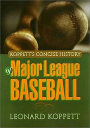 Cover of: Koppett's Concise history of major league baseball