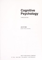 Cover of: Cognitive psychology | John B. Best